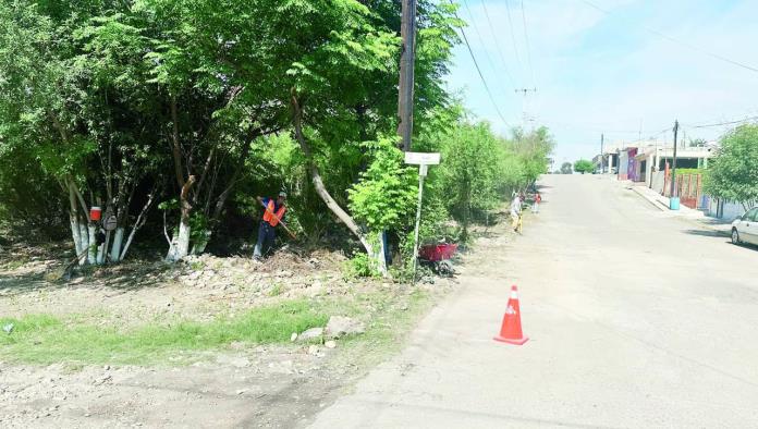 Óscar Ríos Supervisa Limpieza en Zaragoza, San Juan de Sabinas
