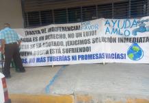 Ciudadanos exigen solución al desabasto de agua en SIMAS Carbonífera con protesta pacífica
