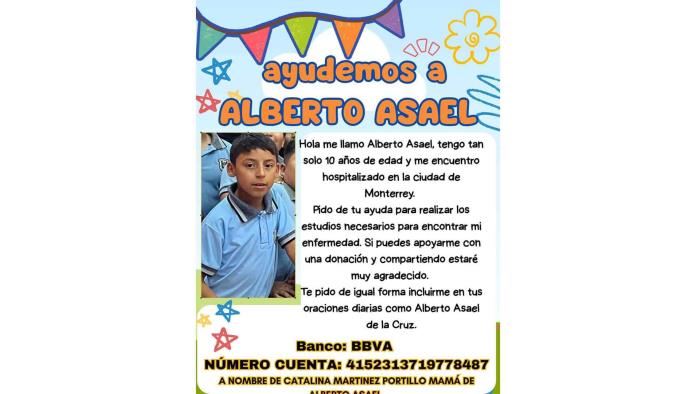 Escuela apoya a niño con enfermedad no diagnosticada hospitalizado en Monterrey