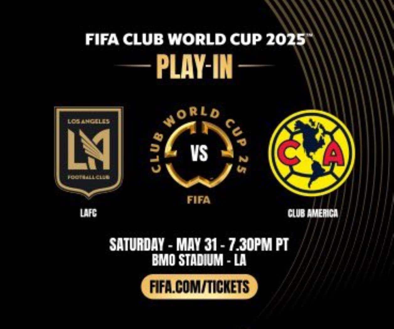 FIFA confirma hora y lugar del partido del LAFC vs América