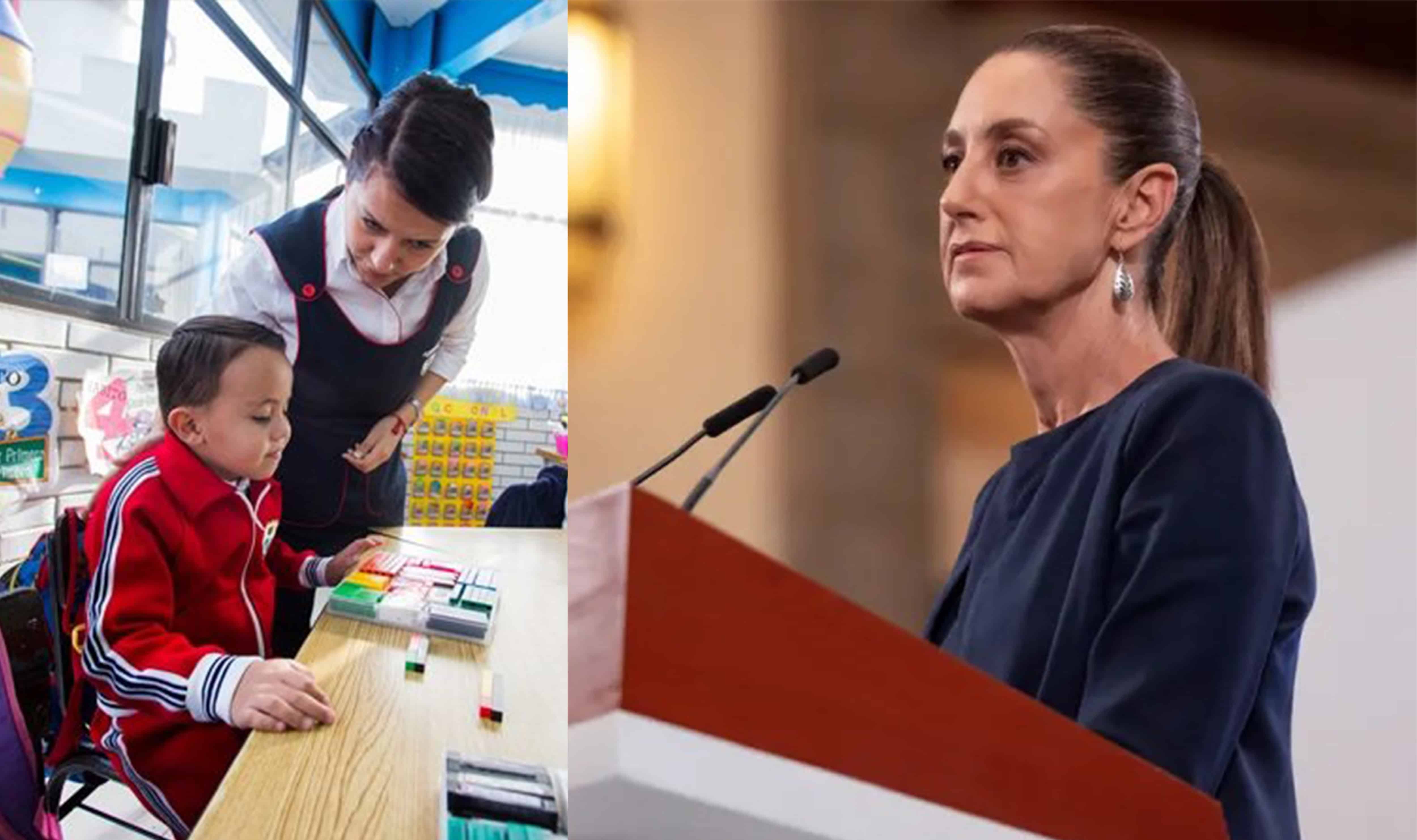 Sheinbaum anuncia aumento salarial y más vacaciones para maestros en México