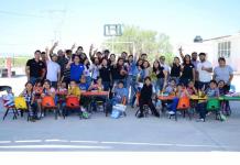 Lobos en Acción llevan juguetes y alegría a niños del ejido Acámbaro