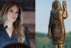 Se roban estatua de Melina Trump en Eslovenia