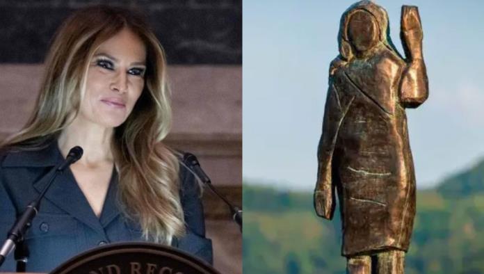 Se roban estatua de Melina Trump en Eslovenia