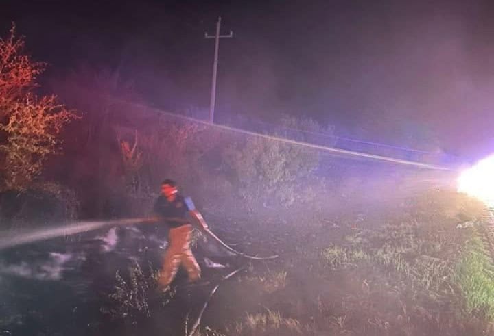 Incendio en Carretera 57 Alarma a Autoridades en Allende
