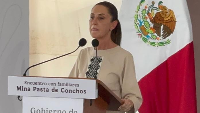 Claudia Sheinbaum reafirma compromiso con rescate de mineros en Pasta de Conchos