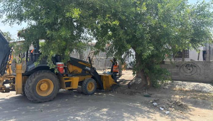 Limpian la colonia 10 de Mayo en Frontera para erradicar focos de infección