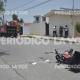 Adolescente grave tras chocar en moto contra camión repartidor en colonia Guadalupe