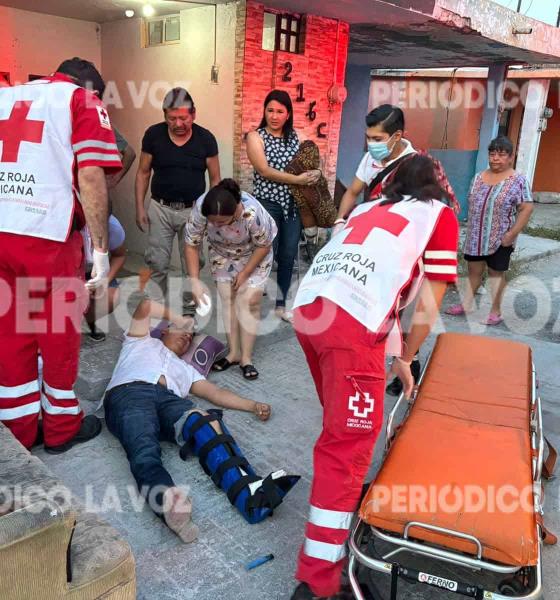 Cae de azotea mientras trabajaba en vivienda del Fraccionamiento Carranza