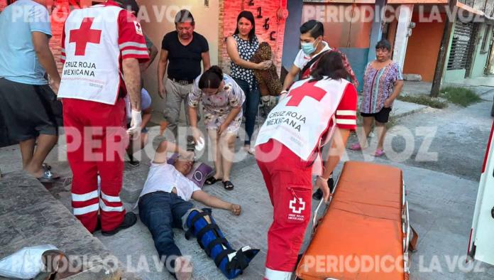 Cae de azotea mientras trabajaba en vivienda del Fraccionamiento Carranza