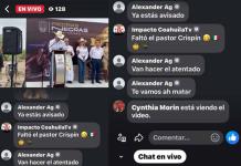 Amenazan de muerte al alcalde Jacobo Rodríguez durante una transmisión en vivo