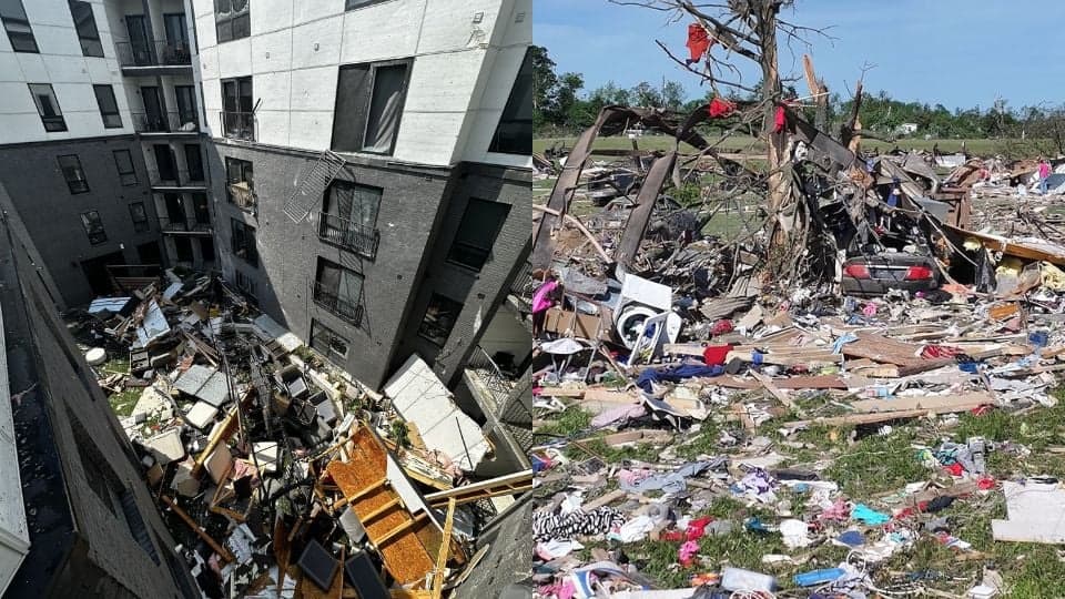 Tornados dejan al menos 21 muertos y devastación en Kentucky y Misuri