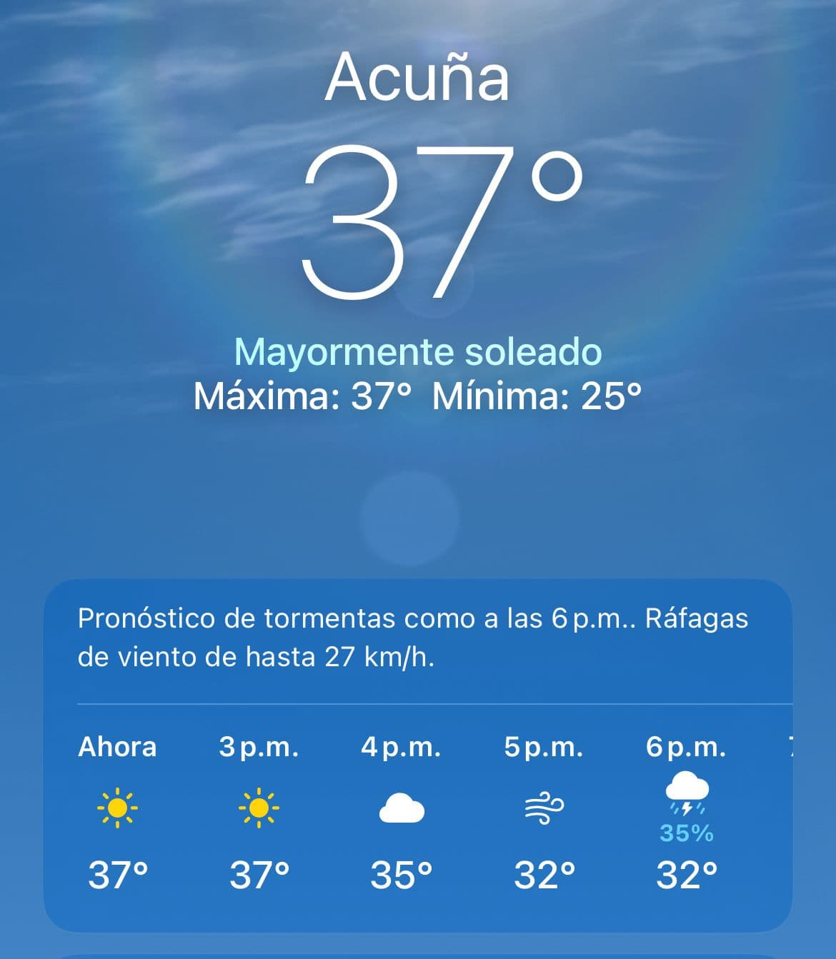 Se activa vigilancia por tormentas en Acuña