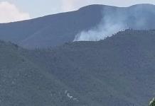 Incendio forestal en la Serranía de Múzquiz moviliza a brigadistas de Protección Civil