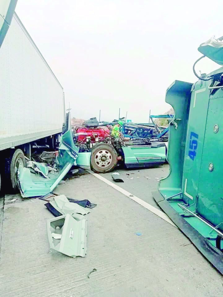 Cierra accidente la Monterrey-Saltillo
