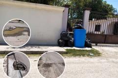 Vecinos del Centro de Nava exigen soluciones: Calles destrozadas y basura sin control