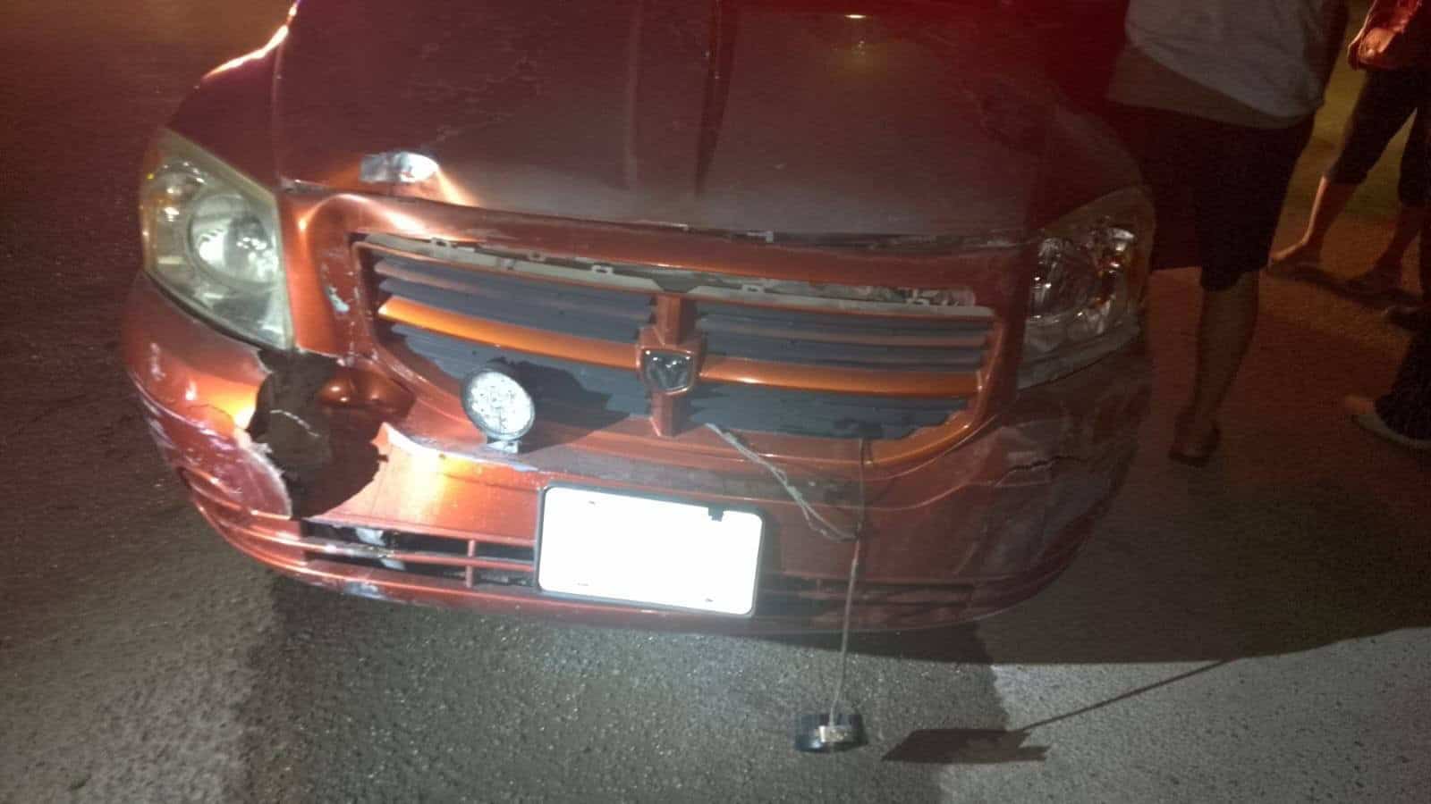 Choque en Allende deja un lesionado y moviliza a cuerpos de emergencia