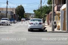 Motociclista sufre lesiones leves tras choque contra auto en colonia Obrera Sur