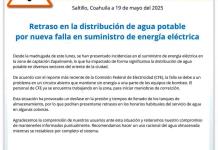 Quedarán sin agua por falla eléctrica