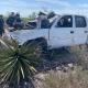 Le heredan camioneta y la vuelca en la cuesta de Las Codornices; hombre resultó lesionado