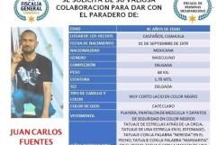 Buscan a Juan Carlos Fuentes Hernández, desaparecido en Castaños