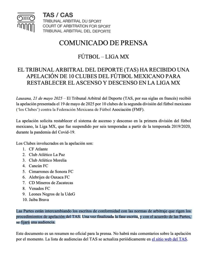QUIEREN QUE REGRESE EL ASCENSO: Equipos de la Liga de Expansión DEMANDAN a la FMF