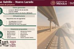 Presentan avances del tren Saltillo-Nuevo Laredo