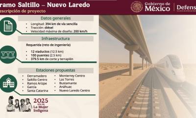 Presentan avances del tren Saltillo-Nuevo Laredo