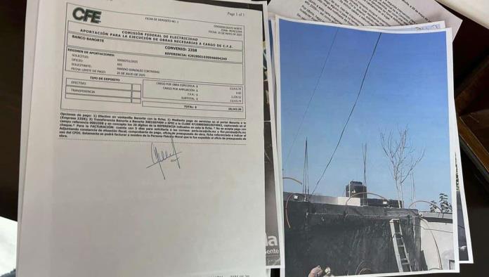 CFE atraviesa cable por su terreno y le cobra 17 mil pesos por retirarlo