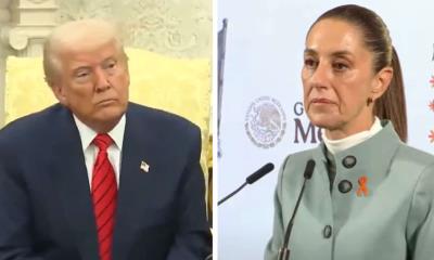 Claudia Sheinbaum y Donald Trump sostienen llamada