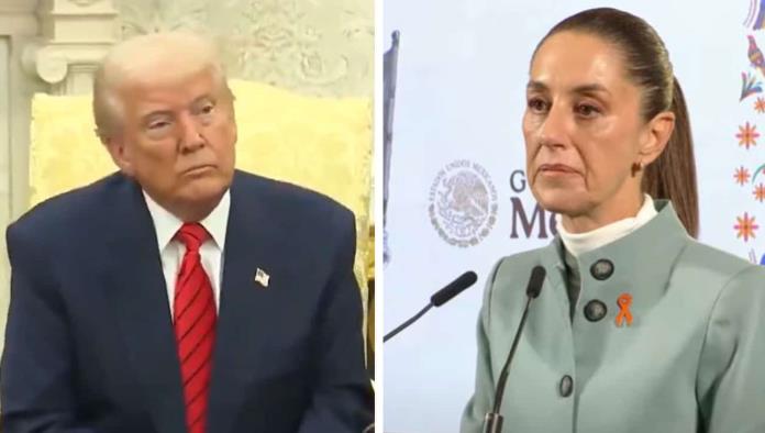 Claudia Sheinbaum y Donald Trump sostienen llamada