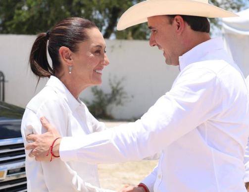 Sheinbaum respalda plan de Manolo Jiménez para reactivar el centro de Coahuila