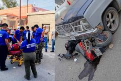 Grave motociclista tras choque en cruce peligroso de Allende