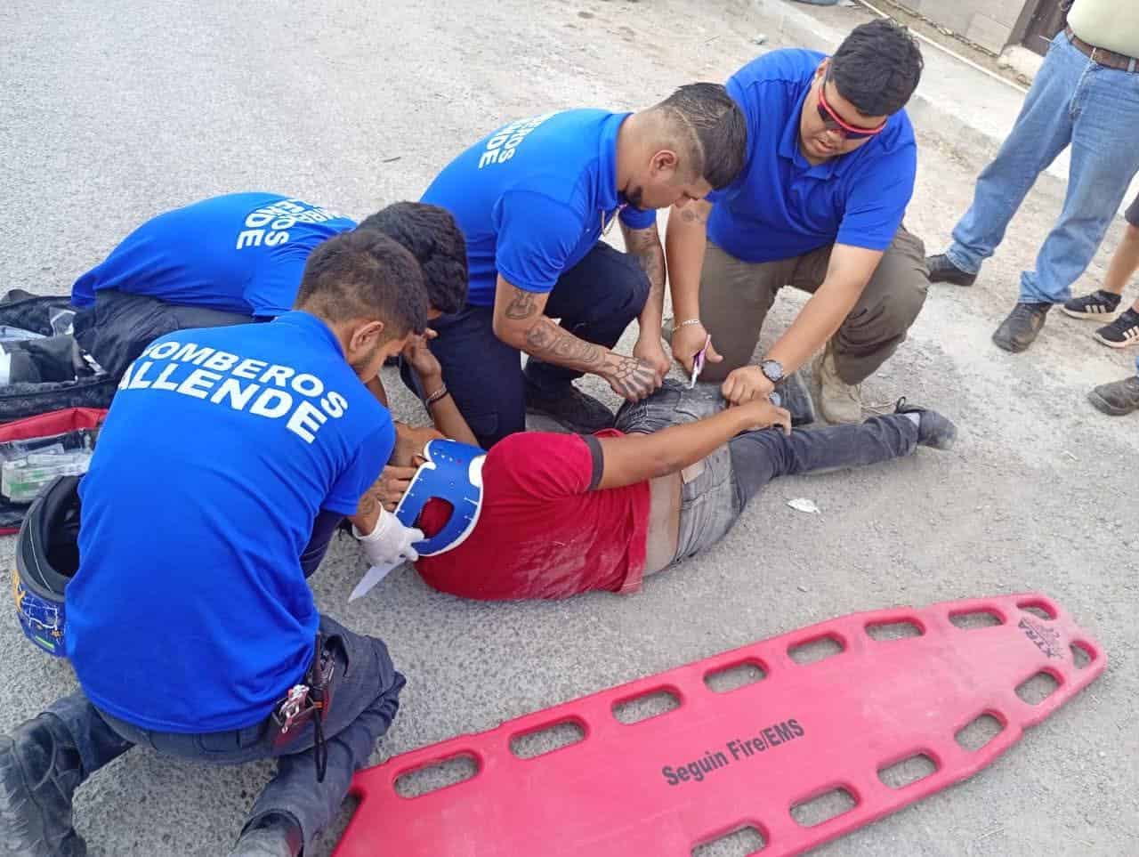 Grave motociclista tras choque en cruce peligroso de Allende