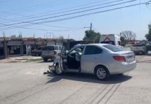 Movilización por choque en crucero de la colonia lopez huitrón