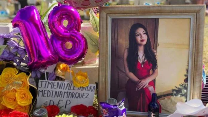 Manifestación pacífica por justicia en el caso de Jimena Medina en Sabinas, Coahuila