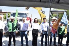 Sari Pérez inicia obra de drenaje en la Zona Centro de Frontera con inversión estatal