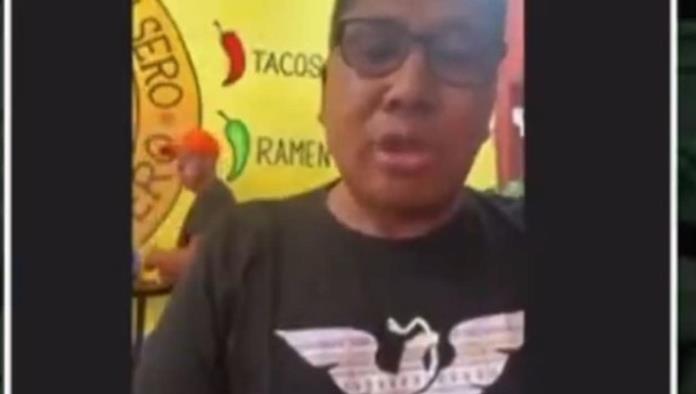 Diputado participa en sesión desde una taquería