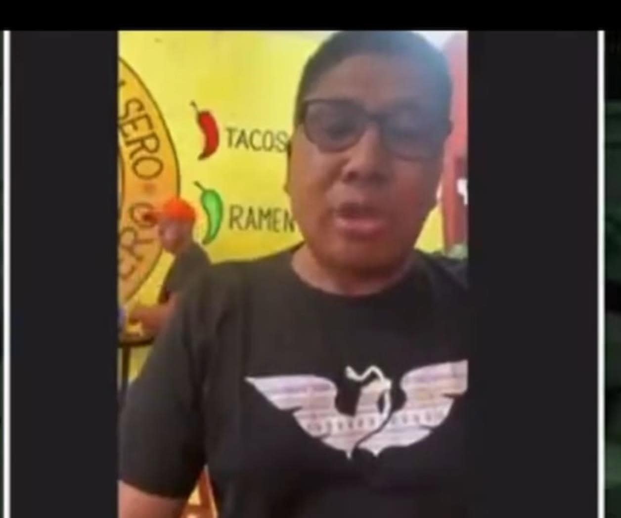 Diputado participa en sesión desde una taquería