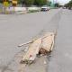 Se hunde la calle Altamirano en Sabinas y autoridades municipales no reparan el daño