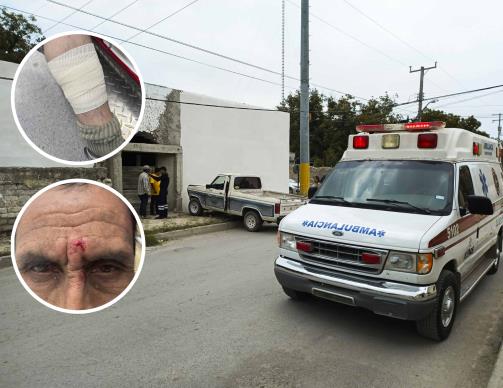 Atienden a dos lesionados tras choque en Allende