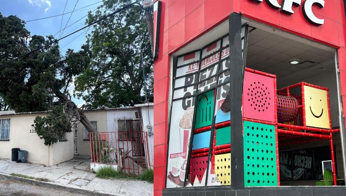 Violenta tormenta deja sin luz a más de 30 colonias en PN