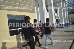Detienen a tres en Emiliano Zapata con drogas, arma blanca y cobre de dudosa procedencia