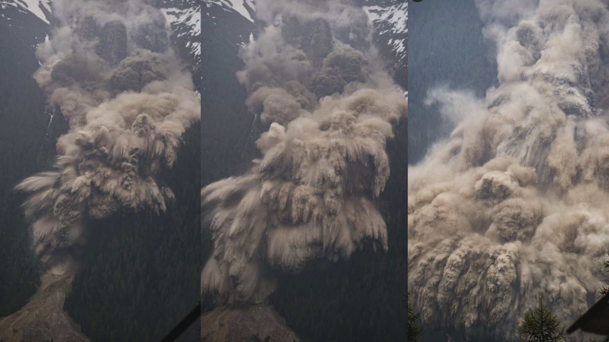 Avalancha en Suiza sepulta un pueblo bajo la tierra