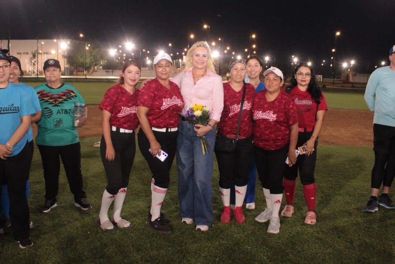 Inaugura Laura Jiménez Liga Los Gachupines en Palaú con más de 10 equipos
