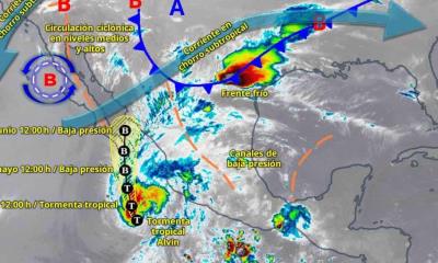 Tormenta tropical Alvin provoca lluvias en casi todo el país