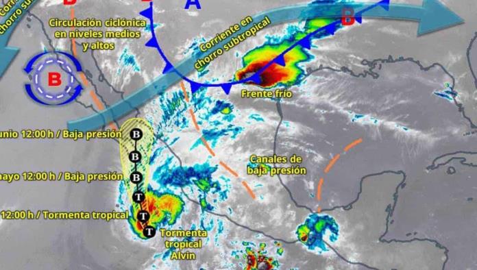 Tormenta tropical Alvin provoca lluvias en casi todo el país