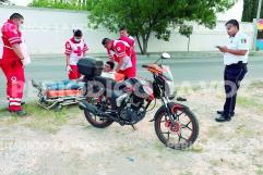 Repartidor de Rappi sufre accidente y es hospitalizado tras derrapar en Monclova