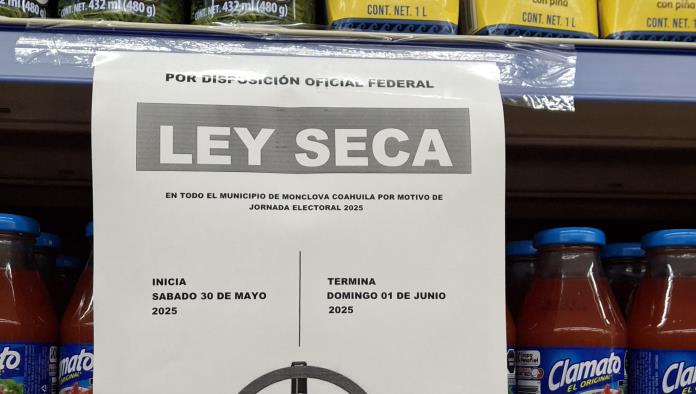 Aplicarán multas de 60 mil pesos a negocios que violen la Ley Seca por elecciones