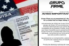 Grupo Firme cancela concierto en California por problemas con la visa
